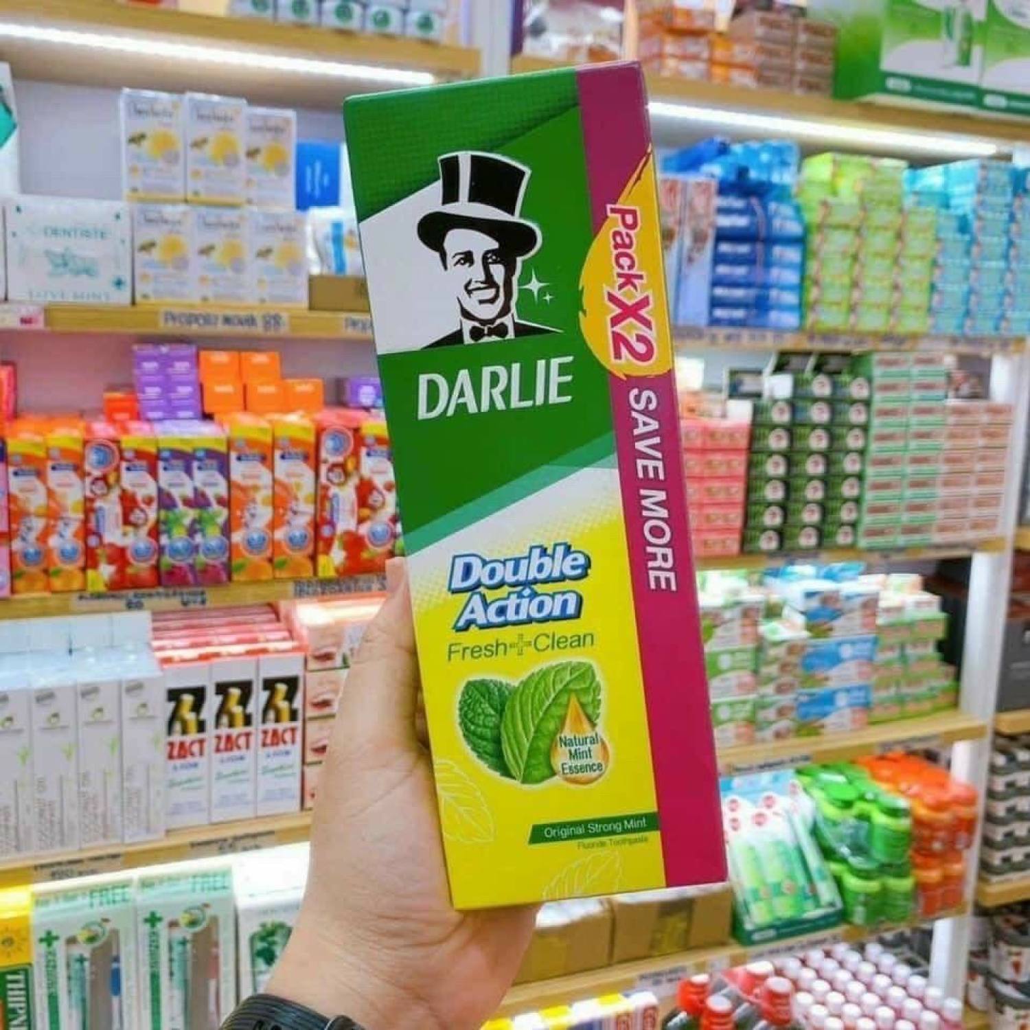 Kem đánh răng ông tây bạc hà Thái Lan (hộp 2 tuýp)