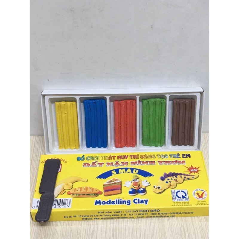 [HCM]Đất nặn hiệu hoa đào 5 màu