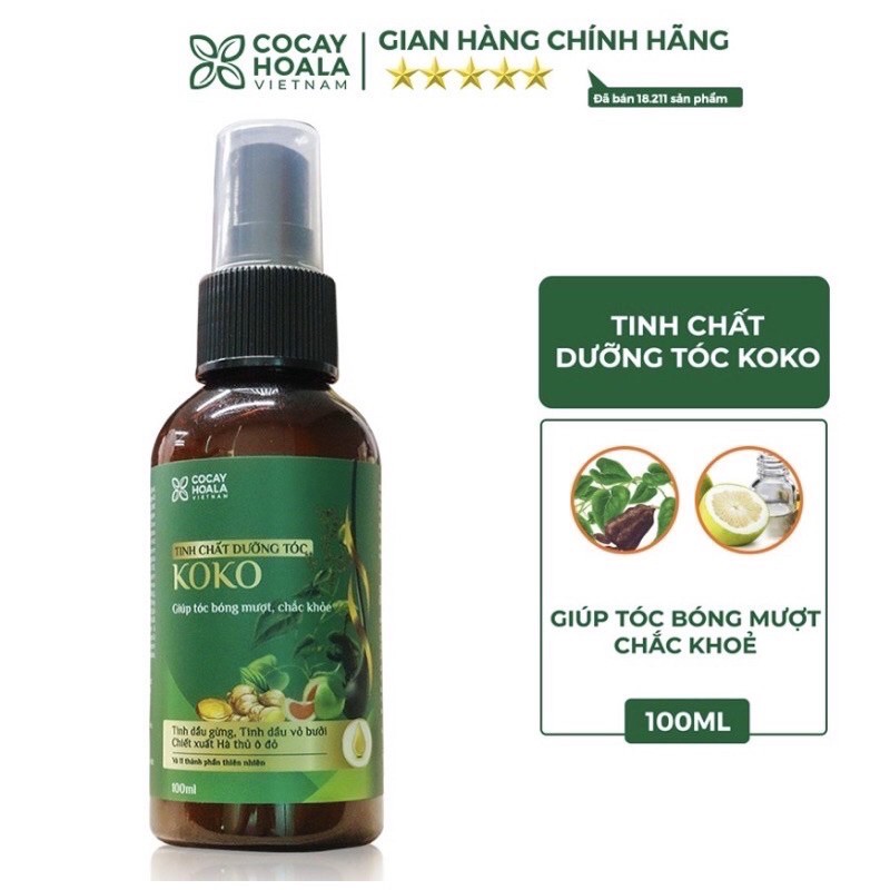 Tinh chất dưỡng tóc Koko ngăn rụng tóc, giúp mọc tóc, mềm mượt tóc 100ml
