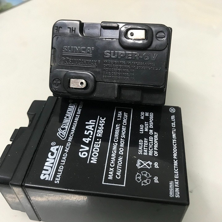 Bình ác quy  6V 4.5A cho quạt tích điện