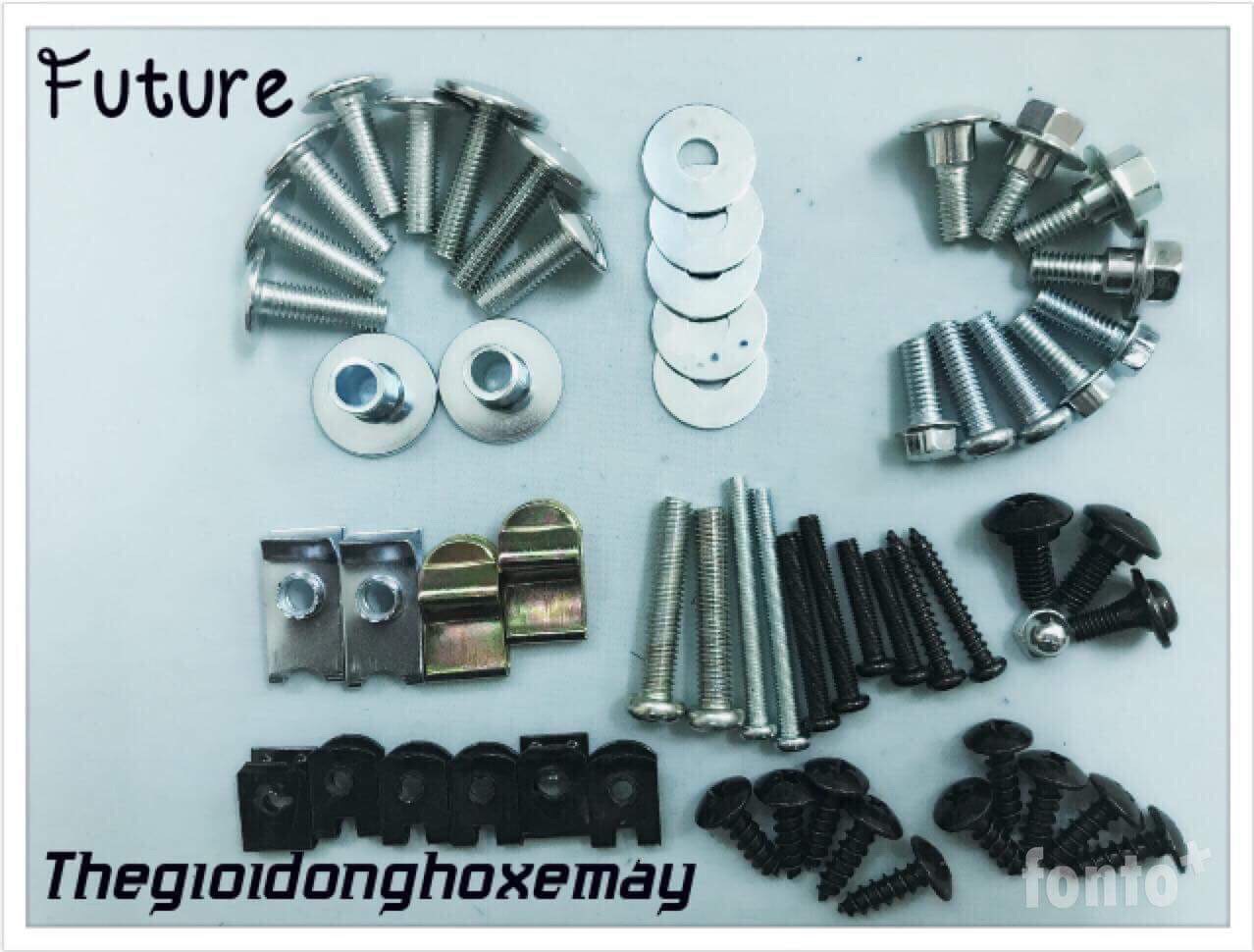 Bộ ốc vỏ nhựa xe máy future 1