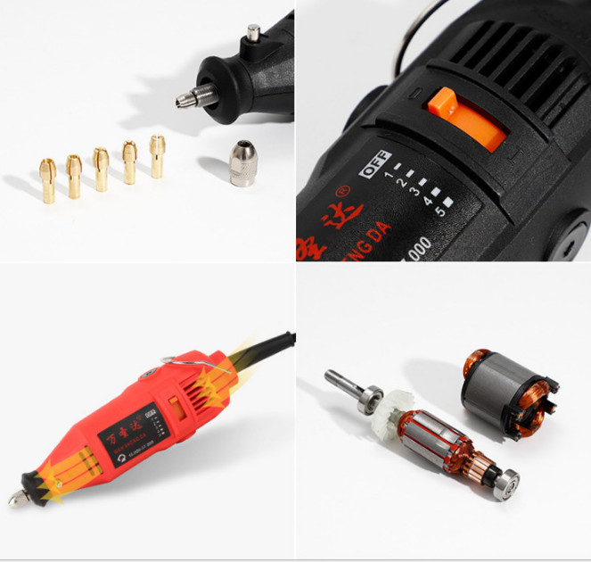 Máy khoan mài khắc mini đa năng cầm tay siêu bền