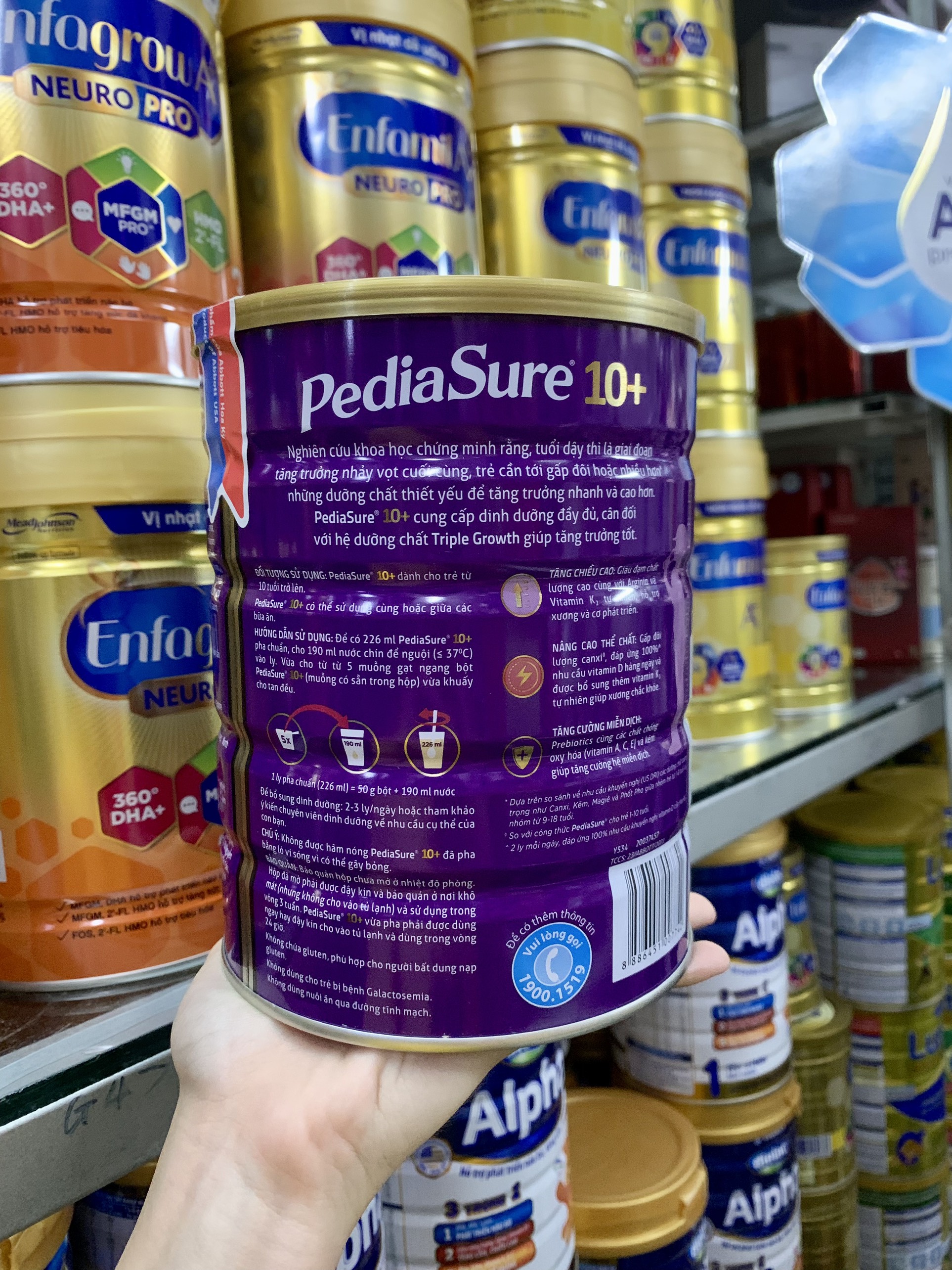 Sữa bột PediaSure 10+ 850G