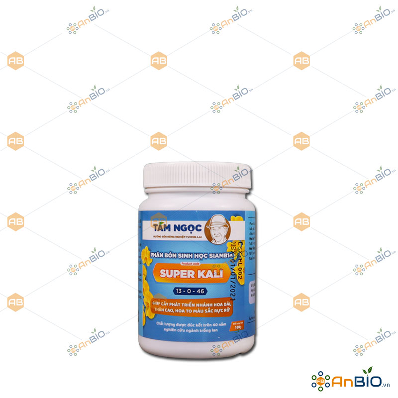 [HCM]PHÂN BÓN LÁ SUPER KALI GIÚP CÂY PHÁT TRIỂN NHÁNH HOA DÀI – THÂN CAO Hũ 100g - A6.1026