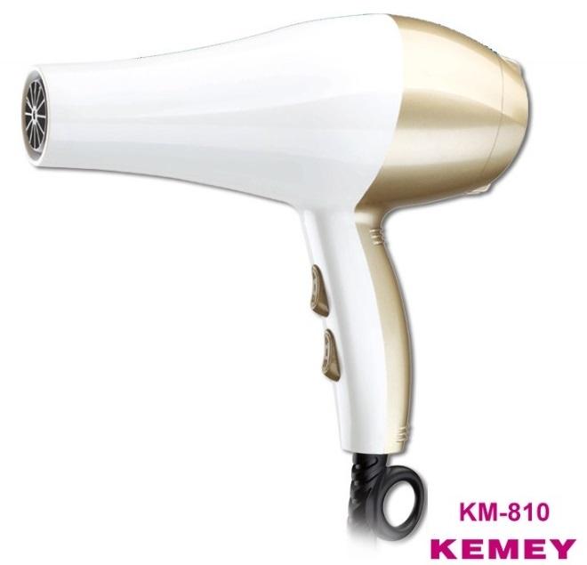 Máy sấy tóc chuyên nghiệp với 3 mức độ nóng kemey - 810