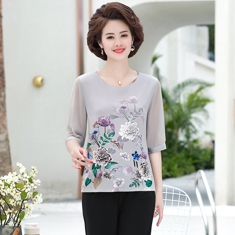 Áo sơ mi  lụa trung niên sang trọng