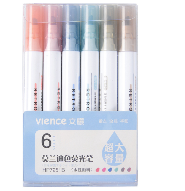 SET 6 BÚT ĐÁNH DẤU RETRO PHONG CÁCH HÀN QUỐC