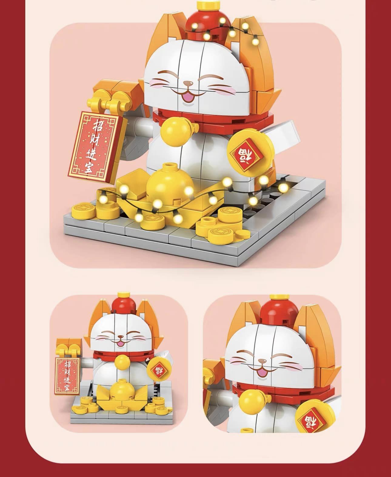 Bộ Lego Mèo thần tài đón tết