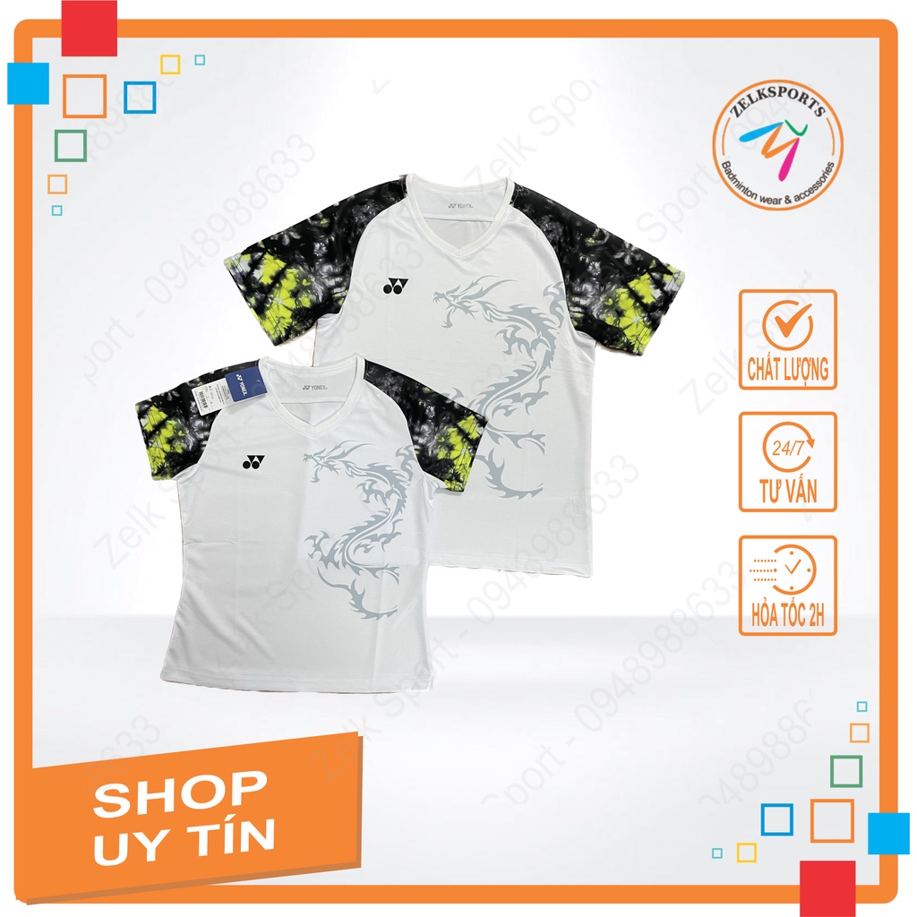 Áo cầu lông yonex 2071 trắng
