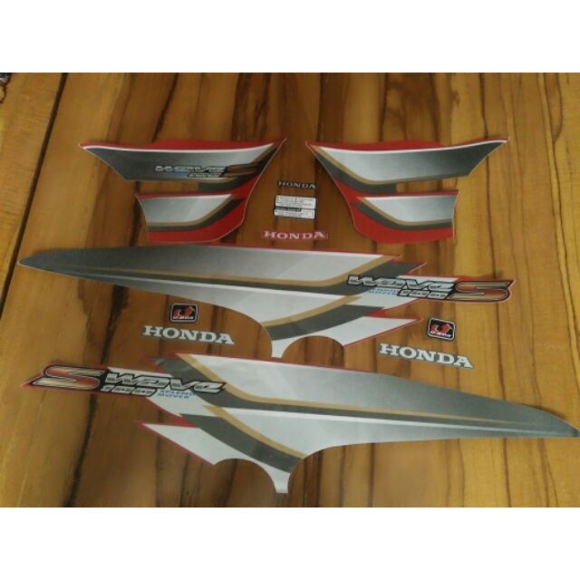 Bộ tem honda wave s 100 đời 2007 màu đỏ hàng nhập thái lan