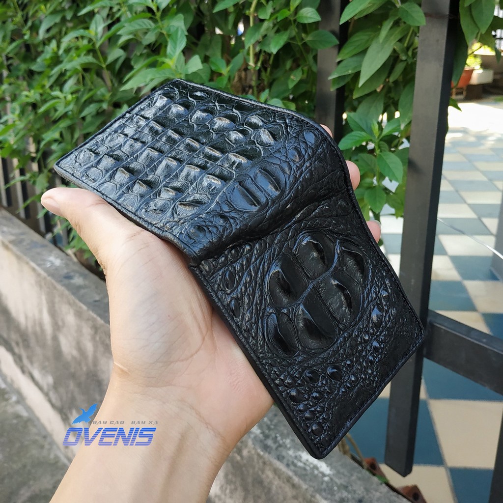 [FREE SHIP] Ví Da Cá Sấu 2 Mặt [GÙ NGUYÊN CON RẤT ĐẸP] V22