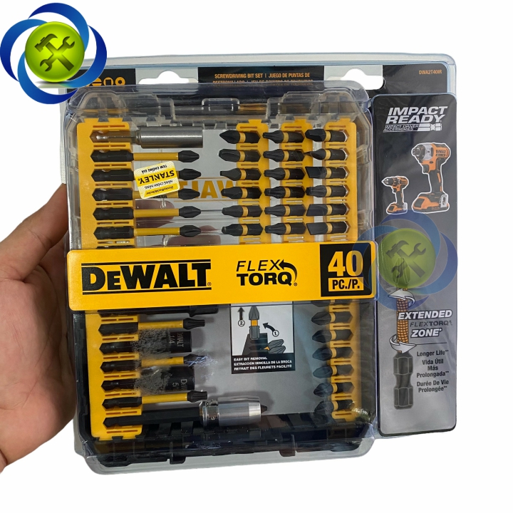 Bộ mũi vít 40 chi tiết DeWalt DWA2T40IR