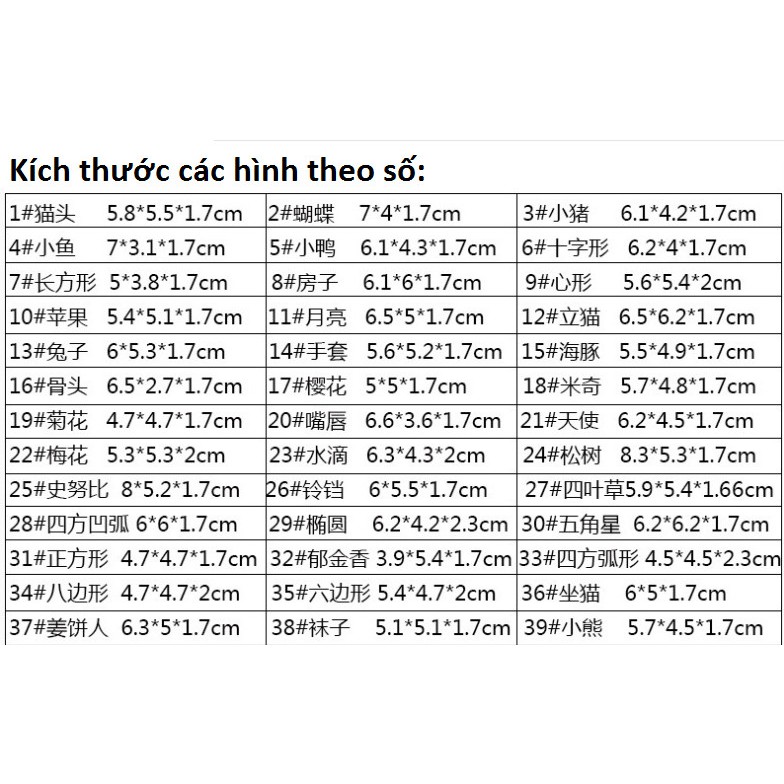 10 khuôn bánh dứa
