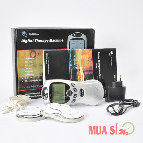 Máy mát-xa xung điện trị liệu 4 miếng(Xám bạc)