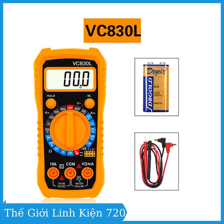 Đồng hồ đo vạn năng Digital Multimeter VC830L