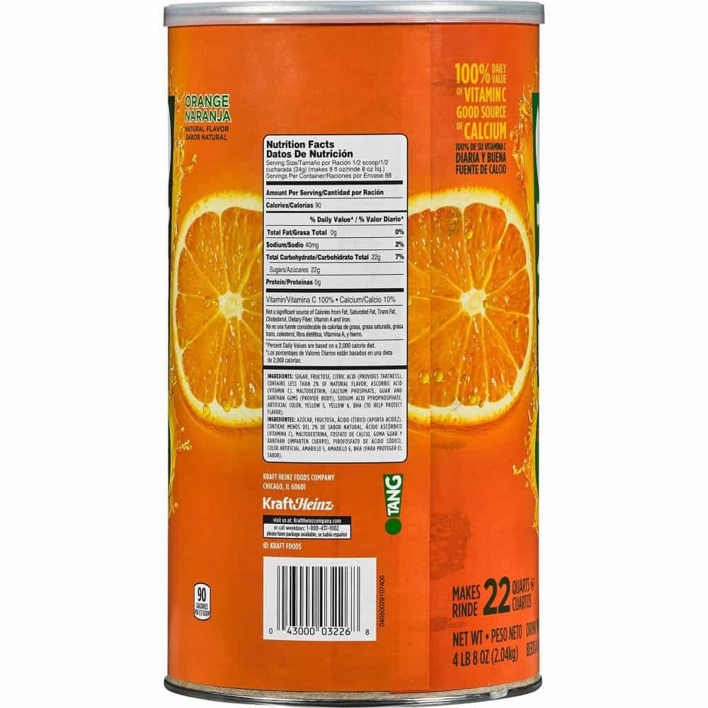 Bột pha nước cam Tang 2,04kg MỸ