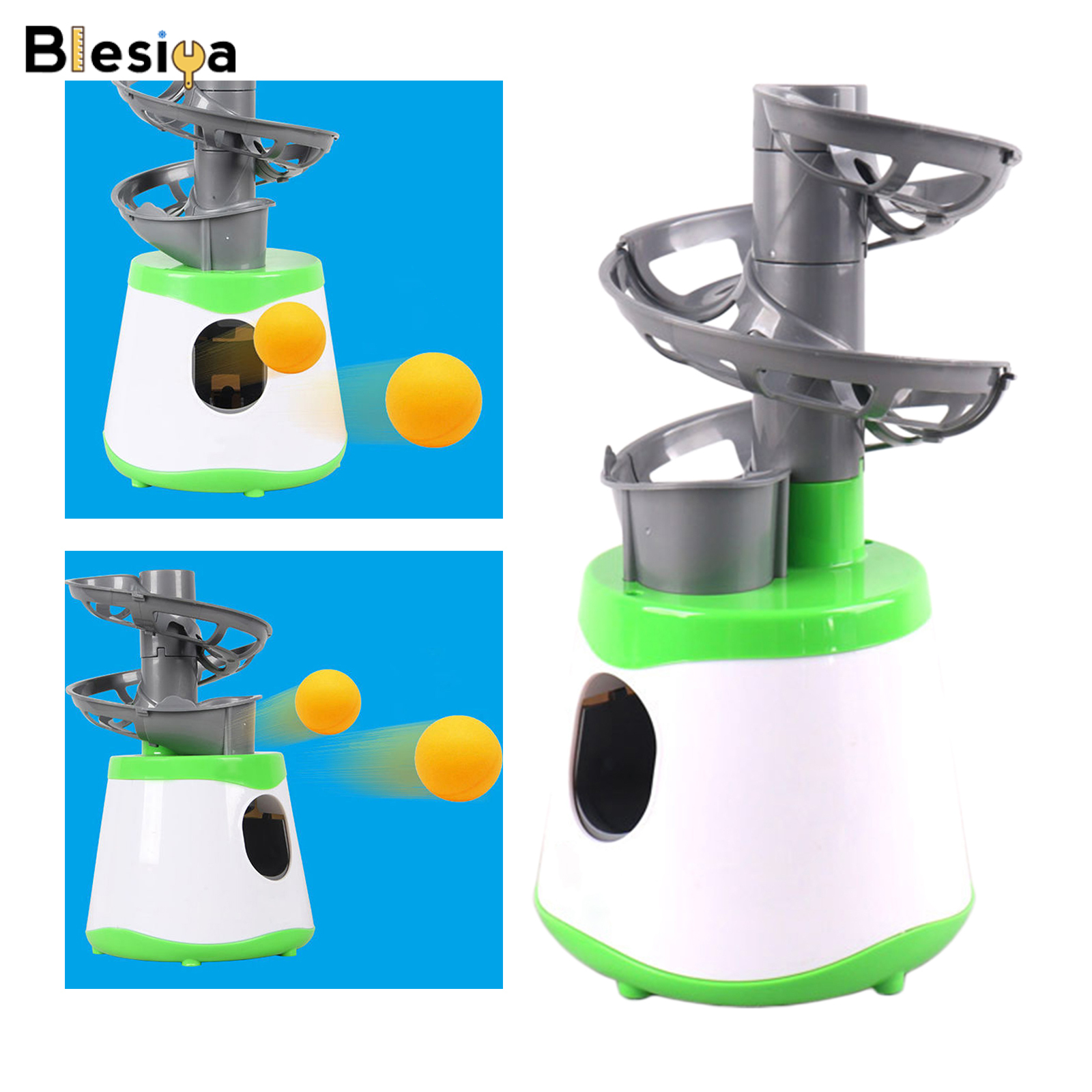 Blesiya robot bóng bàn mini, máy tập bóng bàn tự động