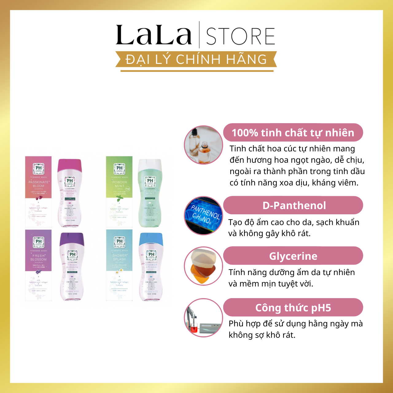 Dung Dịch Vệ Sinh Phụ Nữ PH Care Nhật Bản 150ml