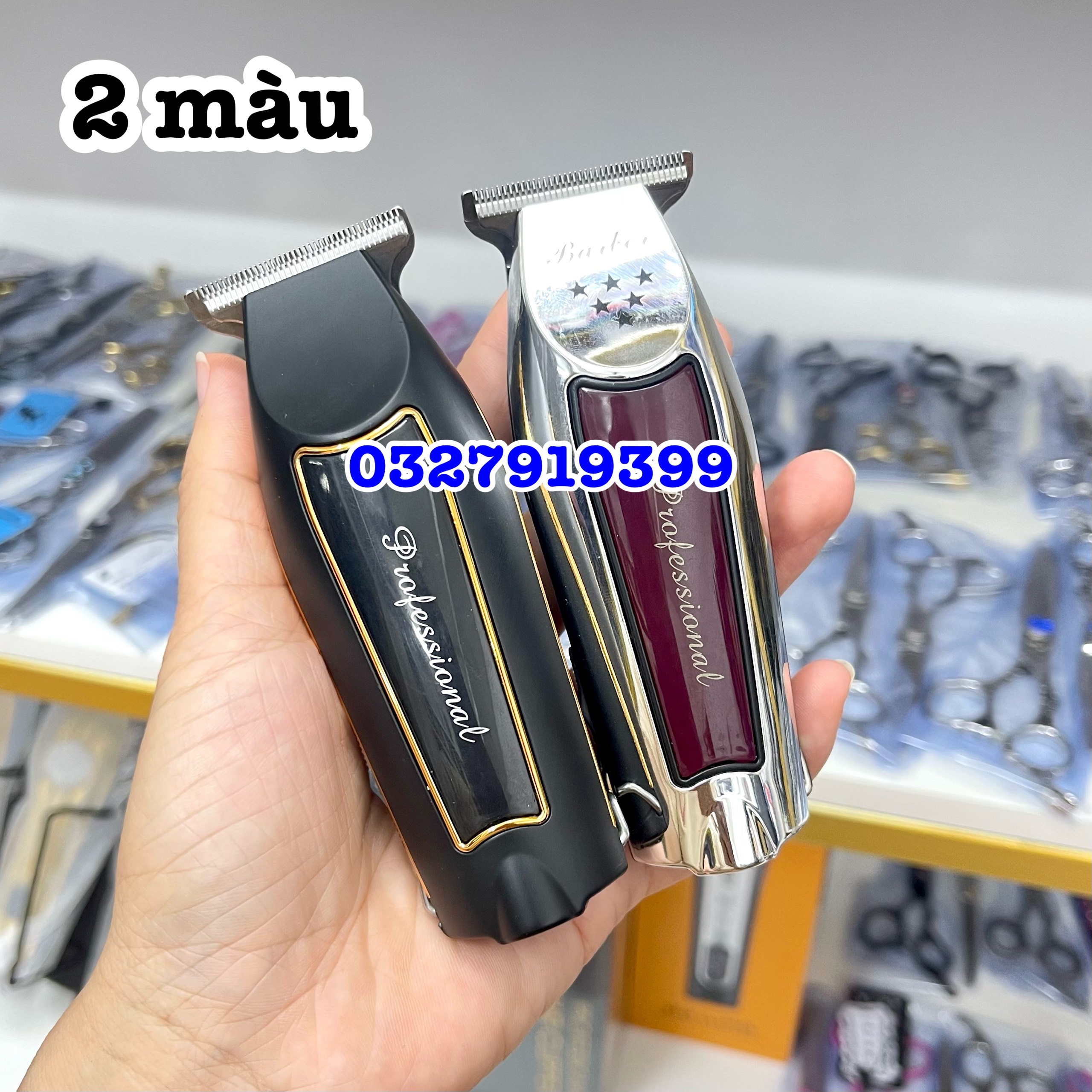 Phaeton Tông đơ cạo viền cao cấp Barber PHAETON NO 1 - Động cơ Turbo 2 tốc độ, lưỡi thép không gỉ, pin lithium 1000mAh, thời gian sử dụng 45-60 phút, thiết kế hiện đại, bảo hành 3 tháng