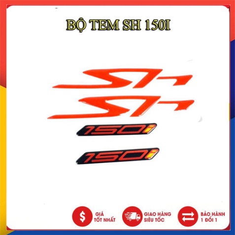 TEM NỔI CHỮ SH 150I ( KEO ĐỎ) - MT 2022