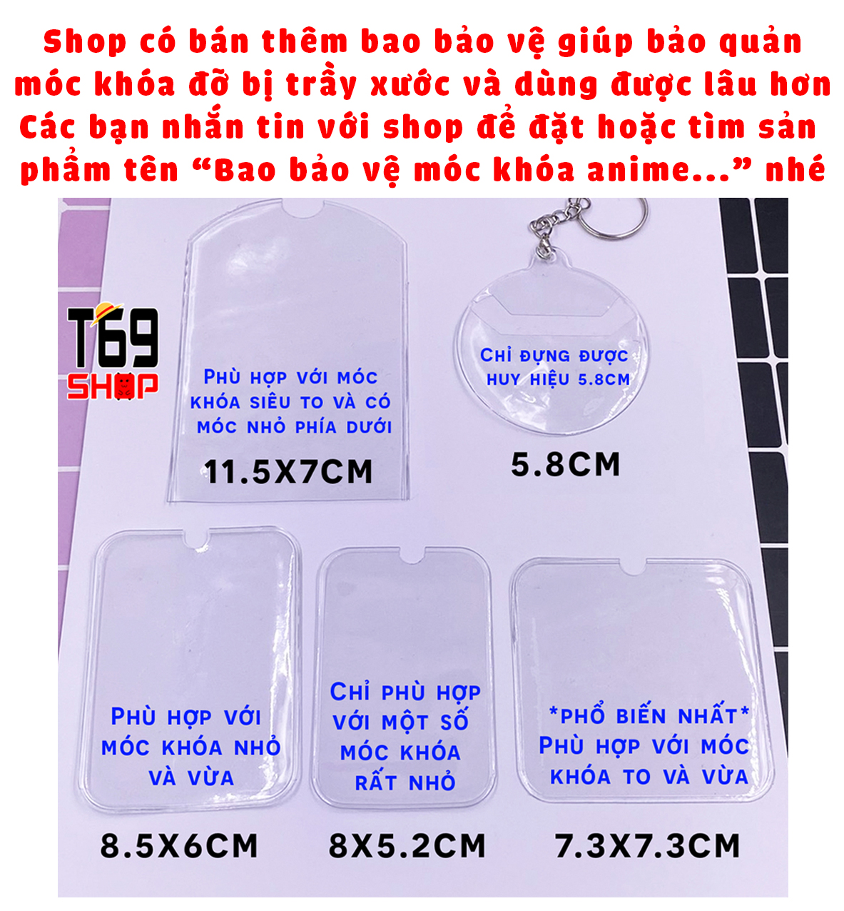 [10 mẫu] Móc khóa mica game Genshin Impact - Cake ver [T69 Shop]
