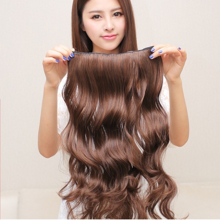 [HCM]Tóc kẹp nữ uốn đuôi màu vàng TK355