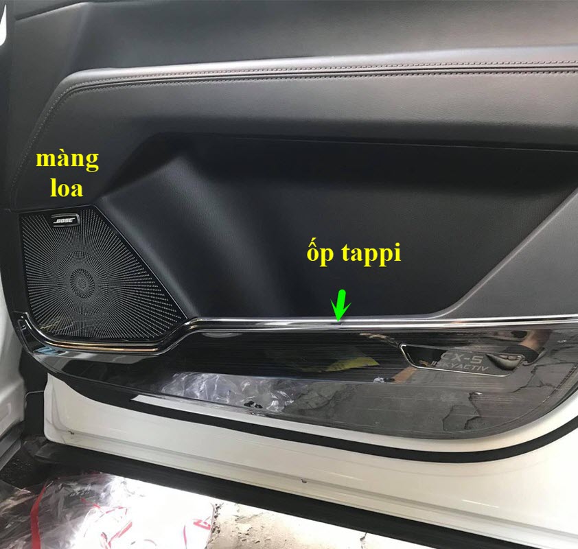 Ốp tapli, màng loa cánh cửa mazda cx5 2018-2022