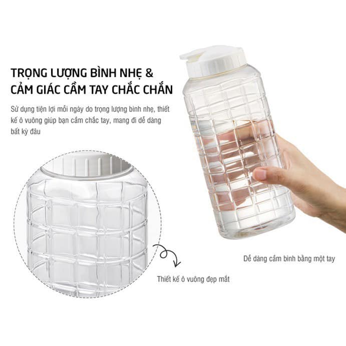 Bình đựng nước PET 1 lít Lock&Lock HAP810
