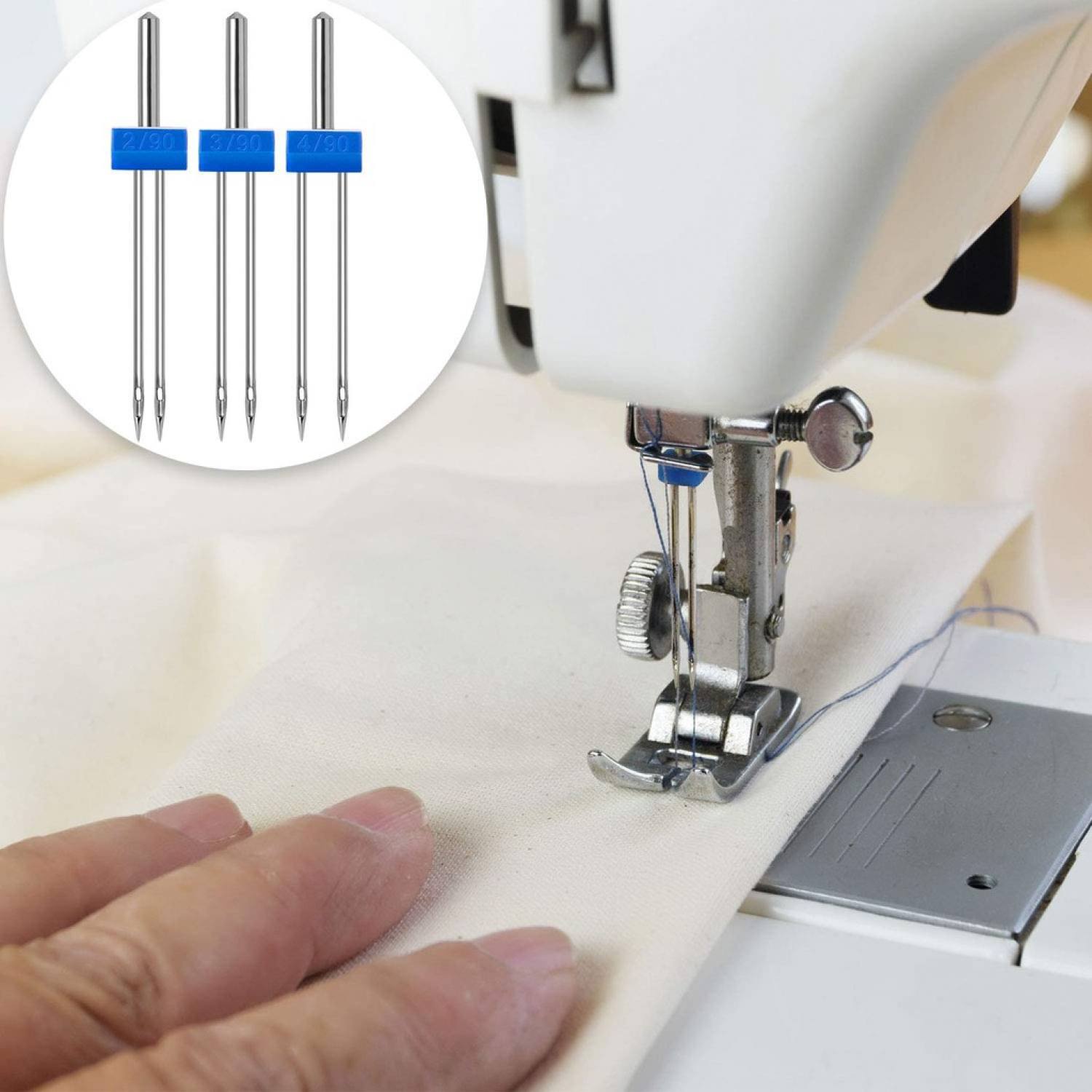 Bộ kim đôi dùng cho máy may gia đình (3 chiếc: 2mm, 3mm, 4mm)