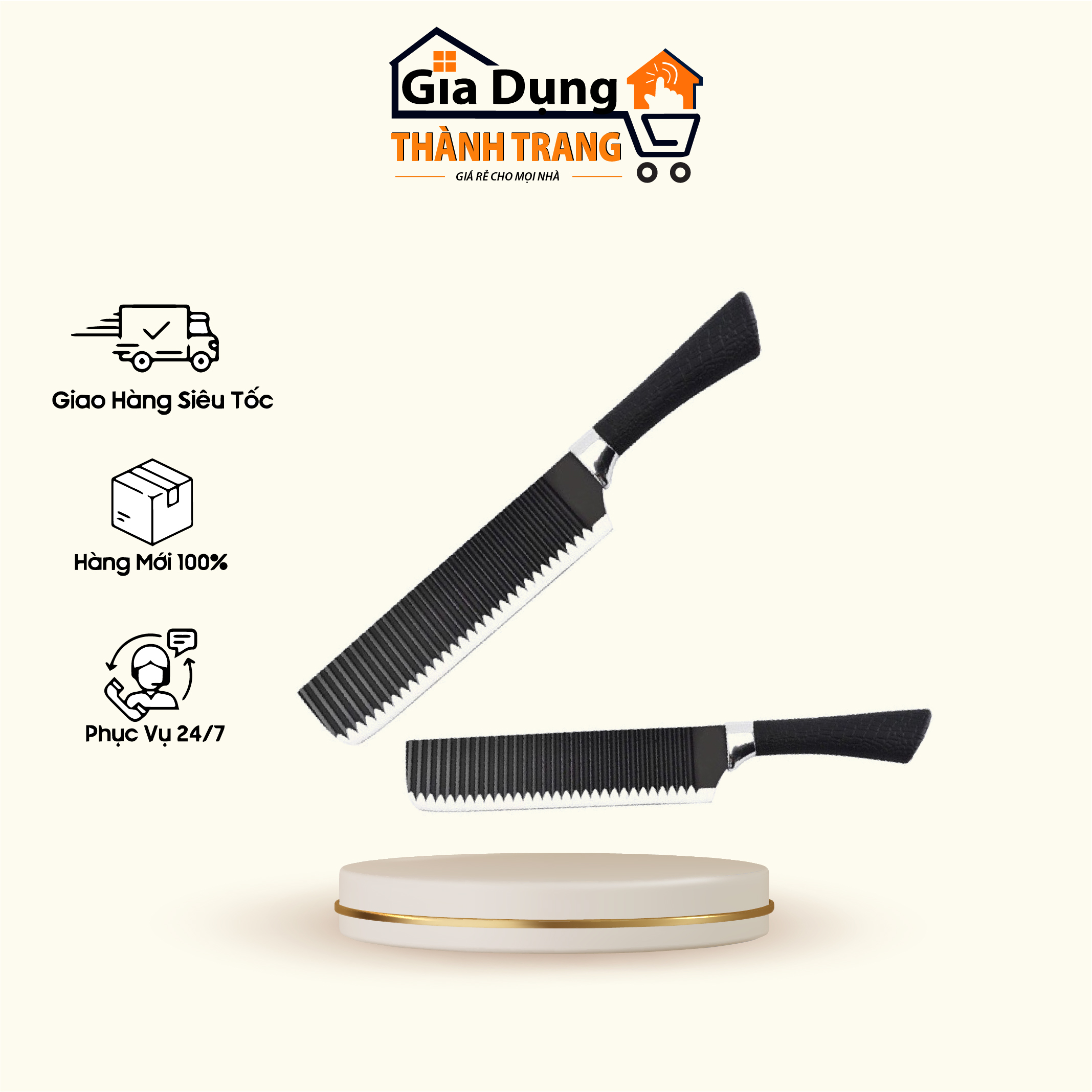 Dao thái chống dính lượn sóng Nhật Bản
