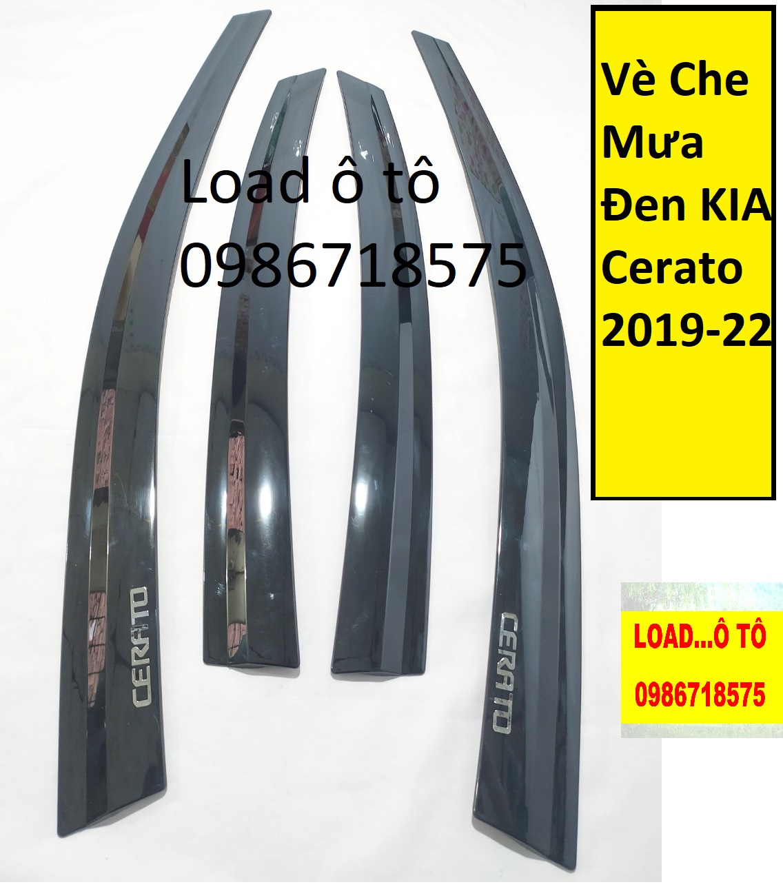 Vè che mưa xe kia cerato 2019-2021 mẫu vè đen hàn quốc cao cấp - vemua1