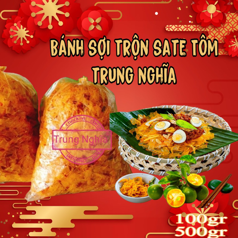 [100G] Bánh Tráng Sợi Trộn Sate .Trung Nghĩa