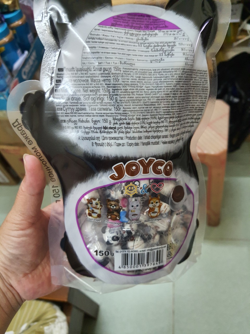 Kẹo socola Gấu Trúc Nga --bịch 150g
