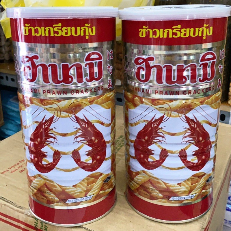 [HÀNG CHUẨN] SNACK TÔM THÁI LAN HANAMI LON 110GR