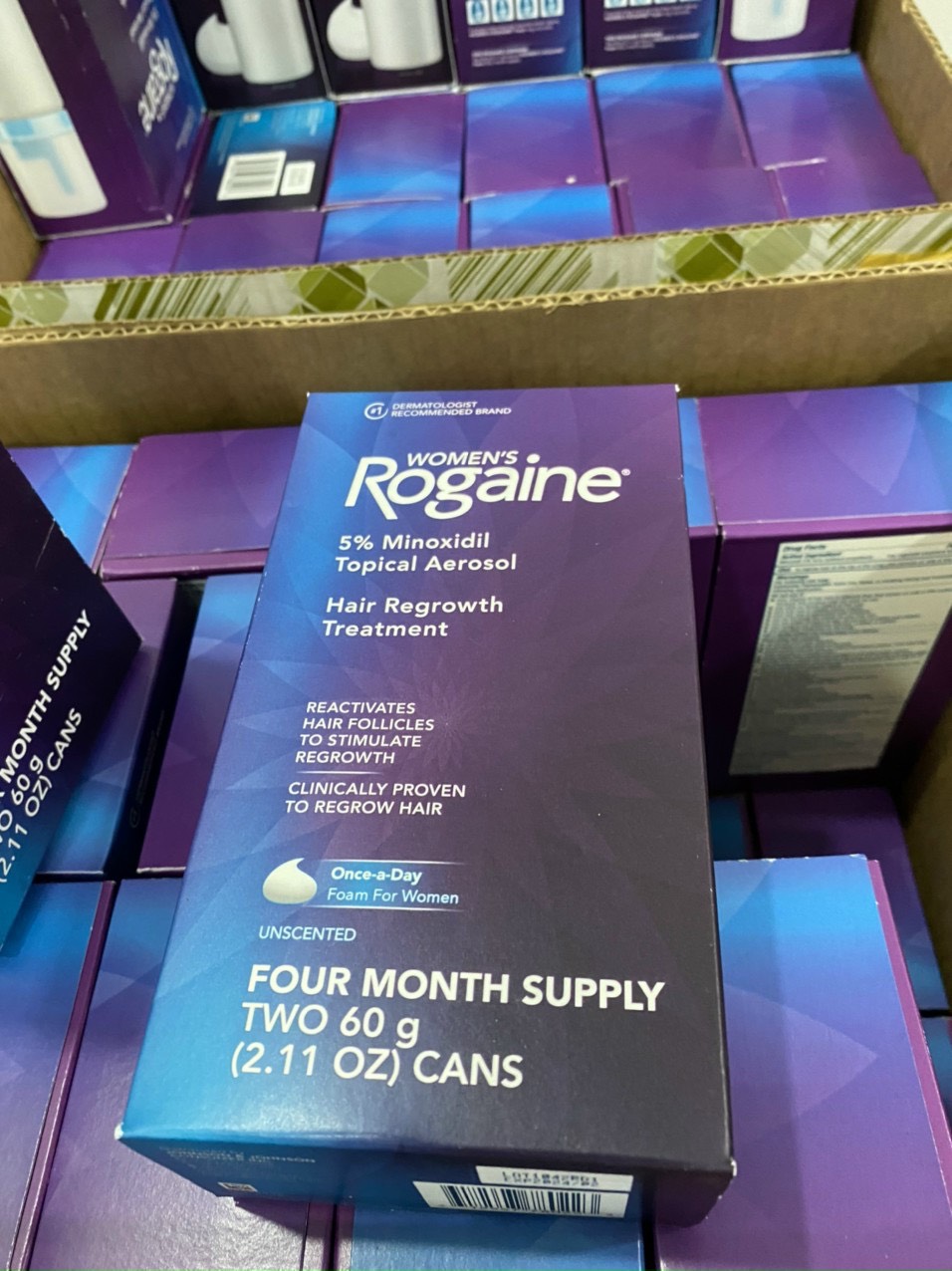 Bọt mọc tóc nữ Rogaine Women’s’ 5% Minoxidil Foam 60g