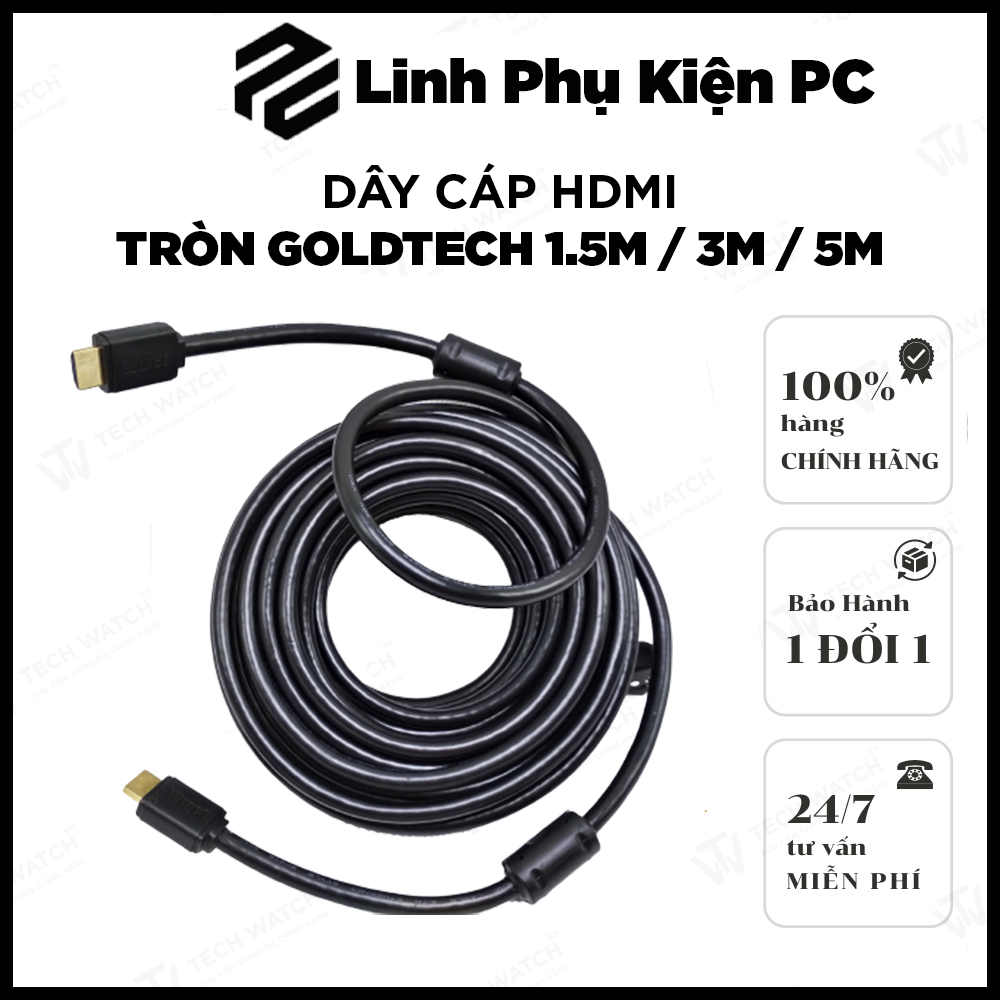 Cáp HDMI bọc lưới tròn dài 1.5m