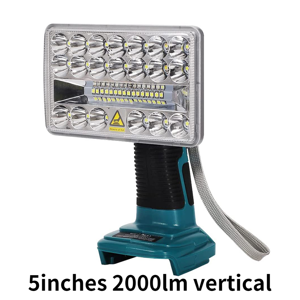 Đèn pin led 18v 2000lm đèn chiếu sáng ngoài trời cho makita bl1430 bl1830 pin lithium đèn usb ngoài trời
