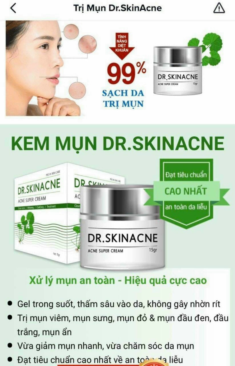 [HCM]Kem mụn DR SKINACNE