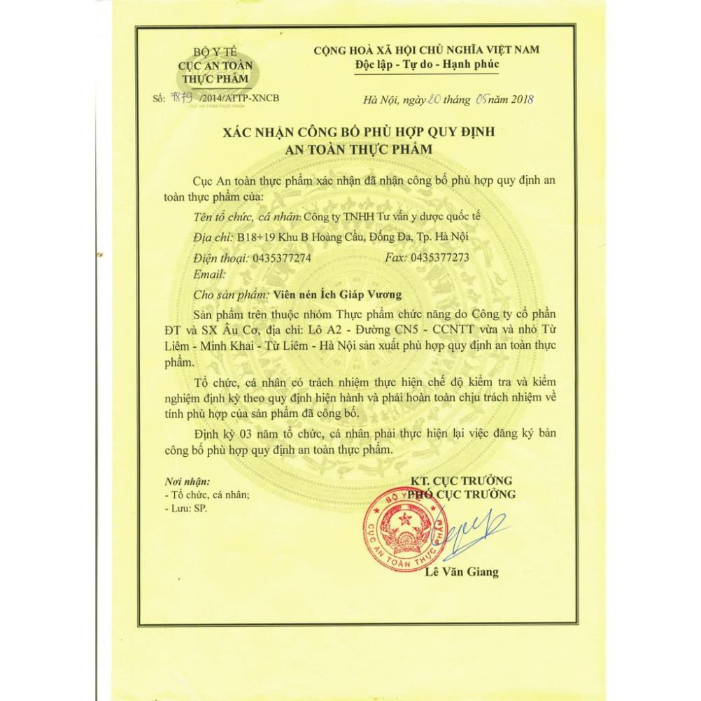 Viên uống Ích Giáp Vương