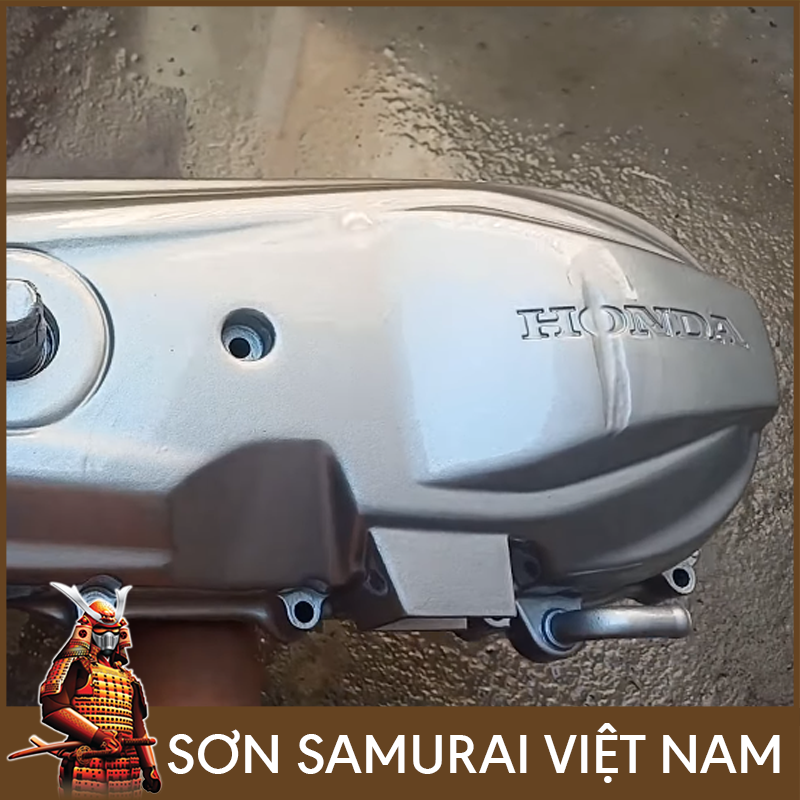 Sơn samurai màu bạc sáng - Combo màu bạc H111 sơn xịt samurai