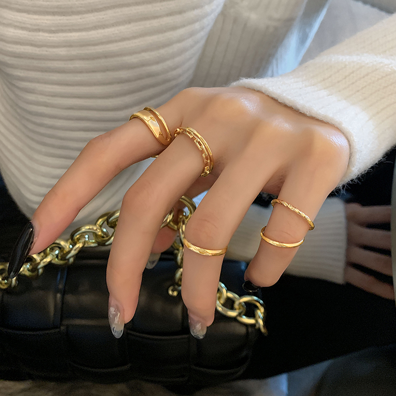 [HCM]Set nhẫn 7 món phong cách midi ring mới lạ