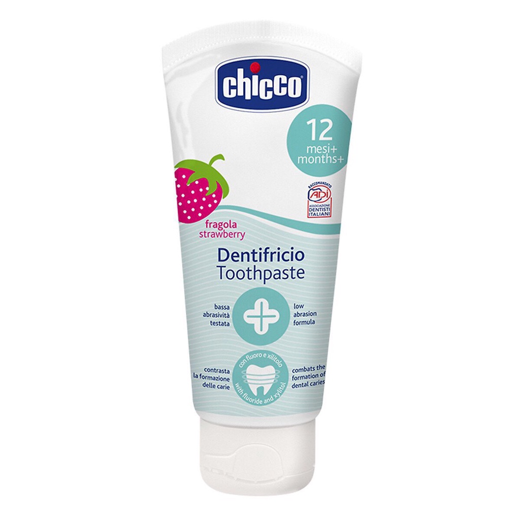 Kem đánh răng nuốt được cho bé từ 6 tháng Chicco