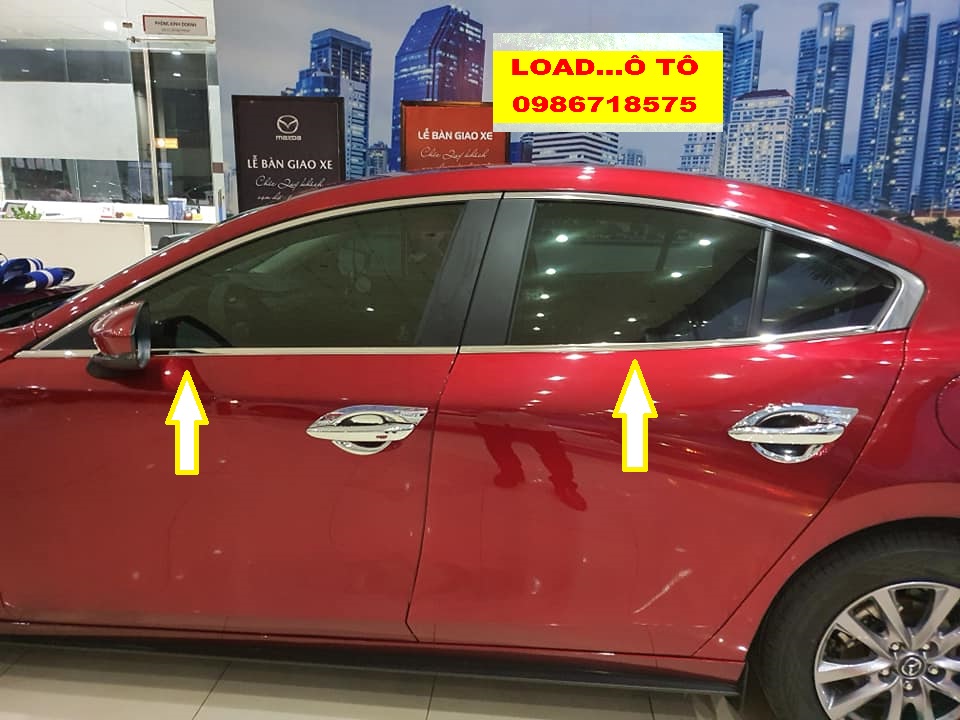 Nẹp Chân Kính Mazda 3 2020 -2021 Inox cao Cấp