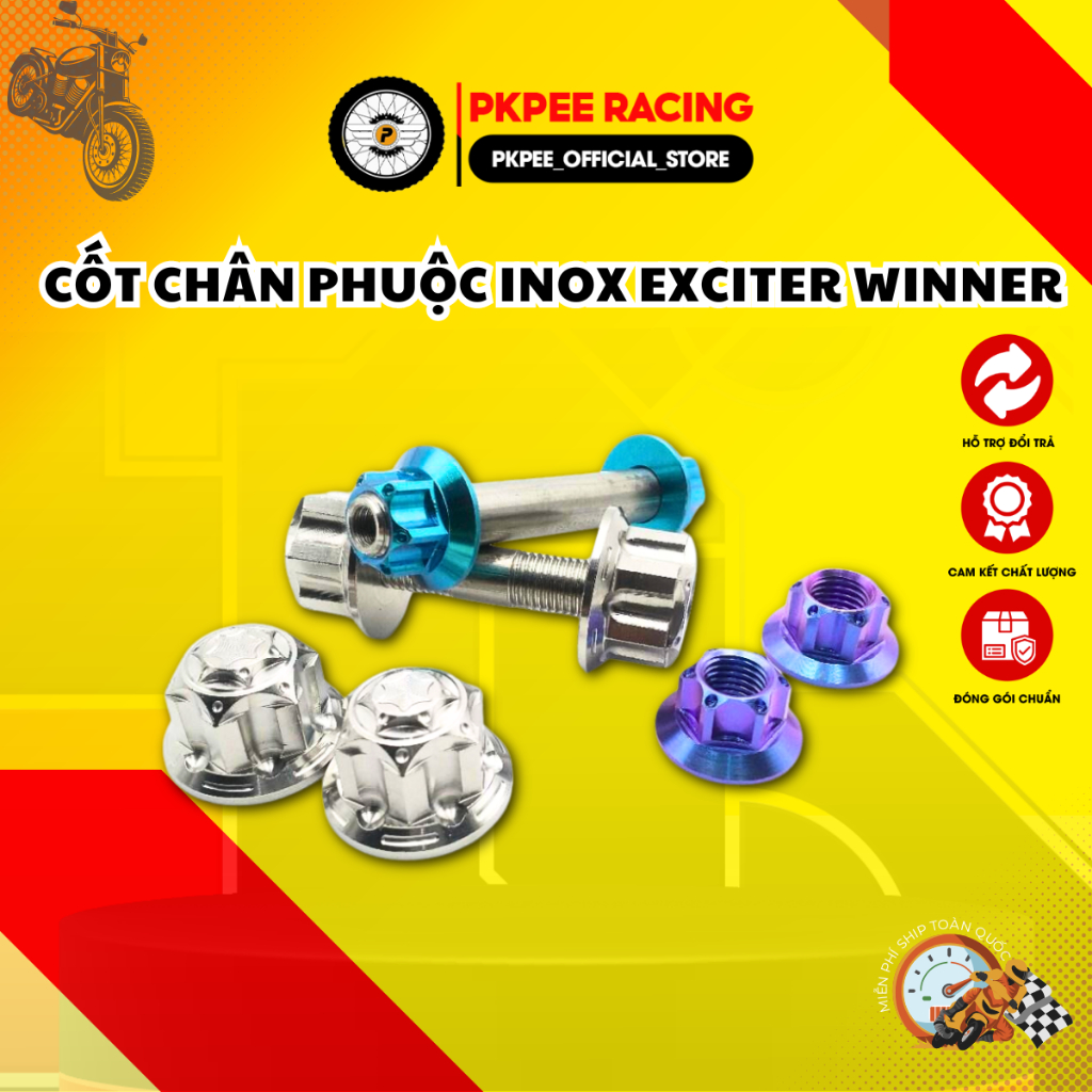 Cốt Chân Phuộc Inox Gắn Exciter, Winner Phụ Kiện Xe PKPEE