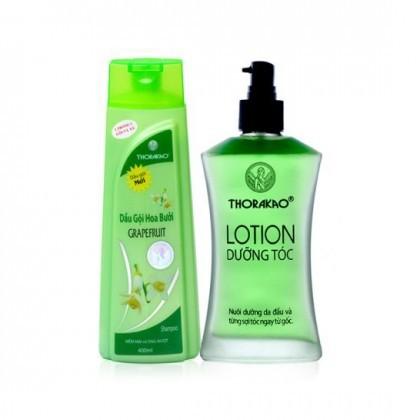 [HCM]Combo dầu gội và lotion dưỡng tóc hoa bưởi