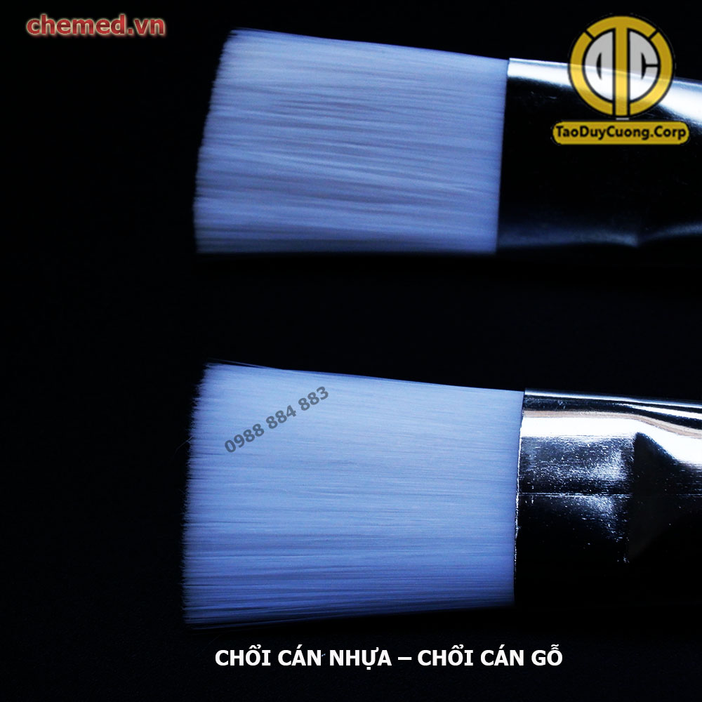 Chổi, cọ spa cán gỗ và cán nhựa dùng đắp mặt