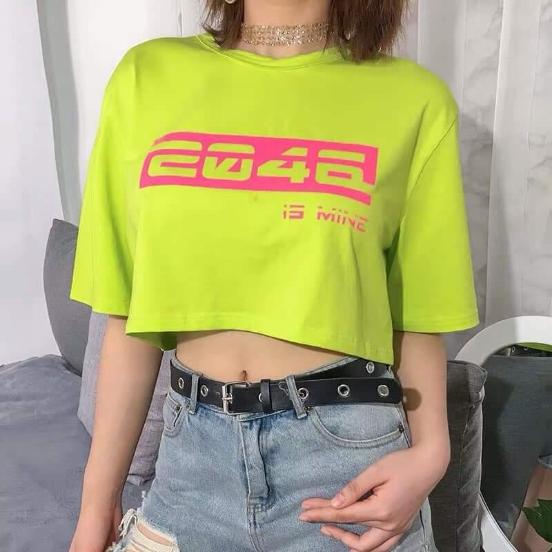 [HCM][Có ảnh thật] Áo croptop neon 2046 siêu chất
