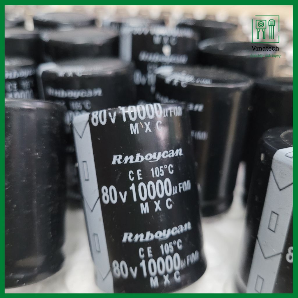 4 con tụ 10000uf 80V Rubycon kích thước 35mm*50mm