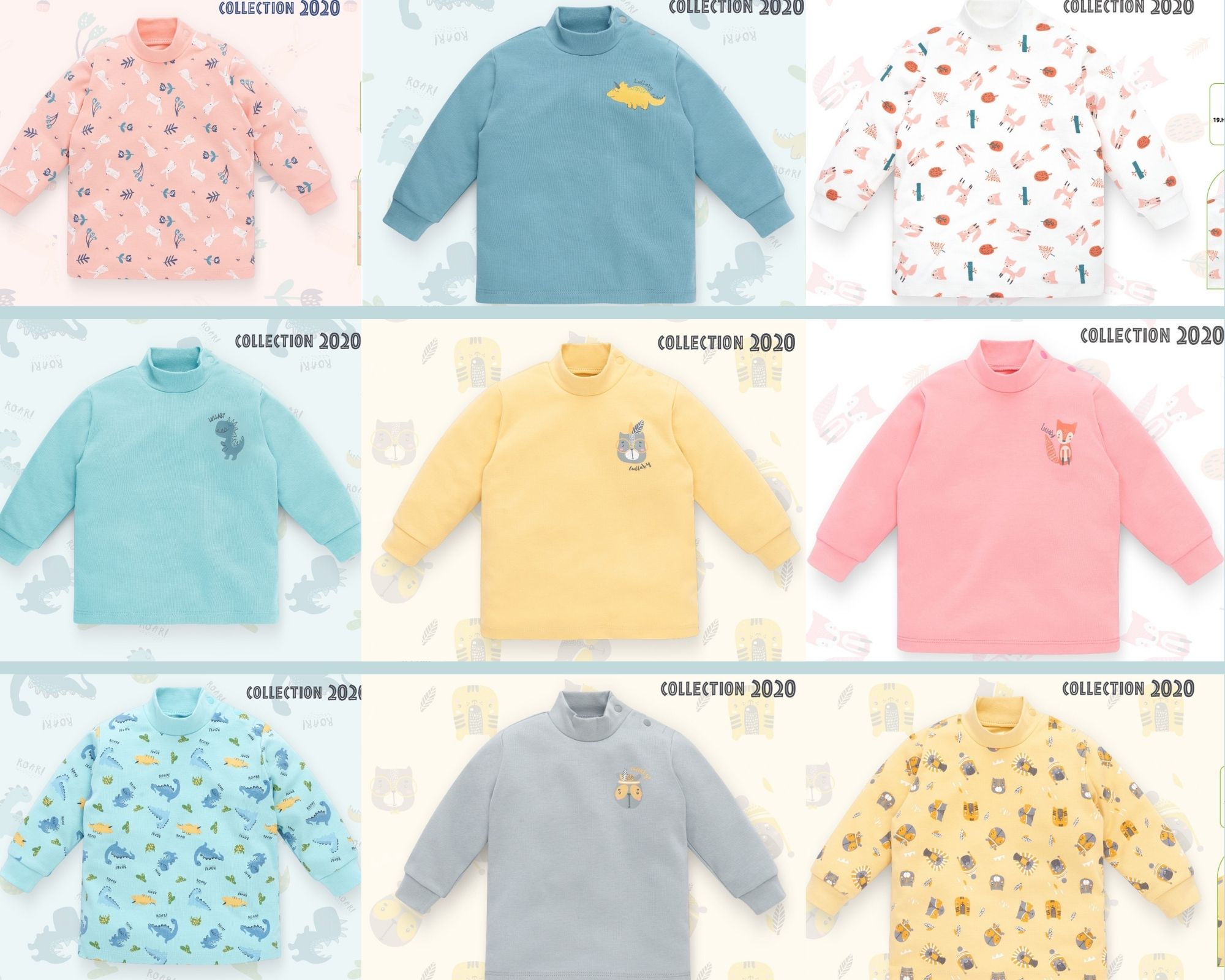 Áo cổ lọ cotton Lullaby
