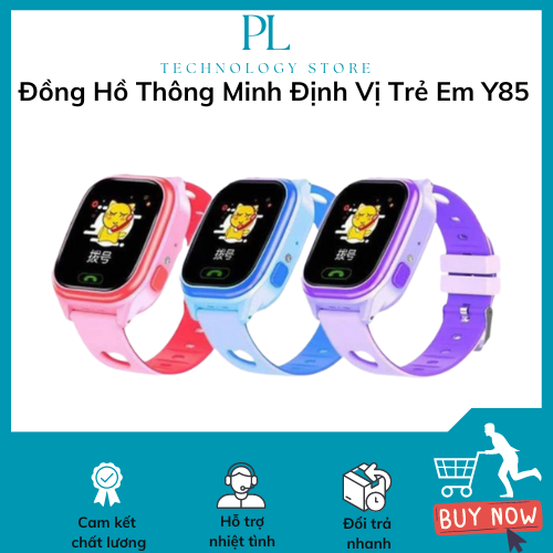 Đồng hồ thông minh định vị trẻ em y85, đồng hồ thông minh cho bé có camera, chống nước ip67, gắn sim, nghe gọi, chụp hình, đồng hồ trẻ em